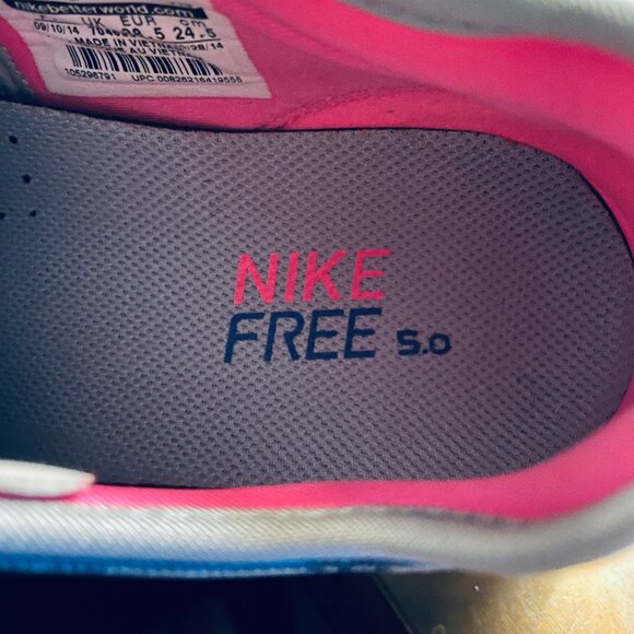 NEW Nike FREE TR Fit 5 White Purple  Womens 7.5 US 38.5 EUR White Wolf Grey - Picture 8 of 14